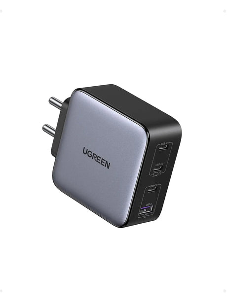 UGREEN 100W USB C Charger, Nexode 4 Ports GaN II Fast Charging Block, India Plug Compact Power Adapter Wall Charge for MacBook Pro, Dell XPS, iPhone 16 Pro Max/15, Galaxy S24 Ultra (PPS 45W), Pixel 9 (15254) Ugreen