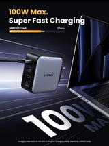 UGREEN Nexode 100W USB-C Charger 4-Port GaN II 3 USB-C 1 USB-A MacBook Pro iPhone 15 iPad Galaxy Steam Deck 15254