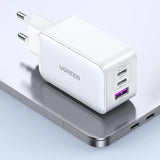 UGREEN 15334 NEXODE 65W 3-Port PD GAN Fast Charger (White) Ugreen India