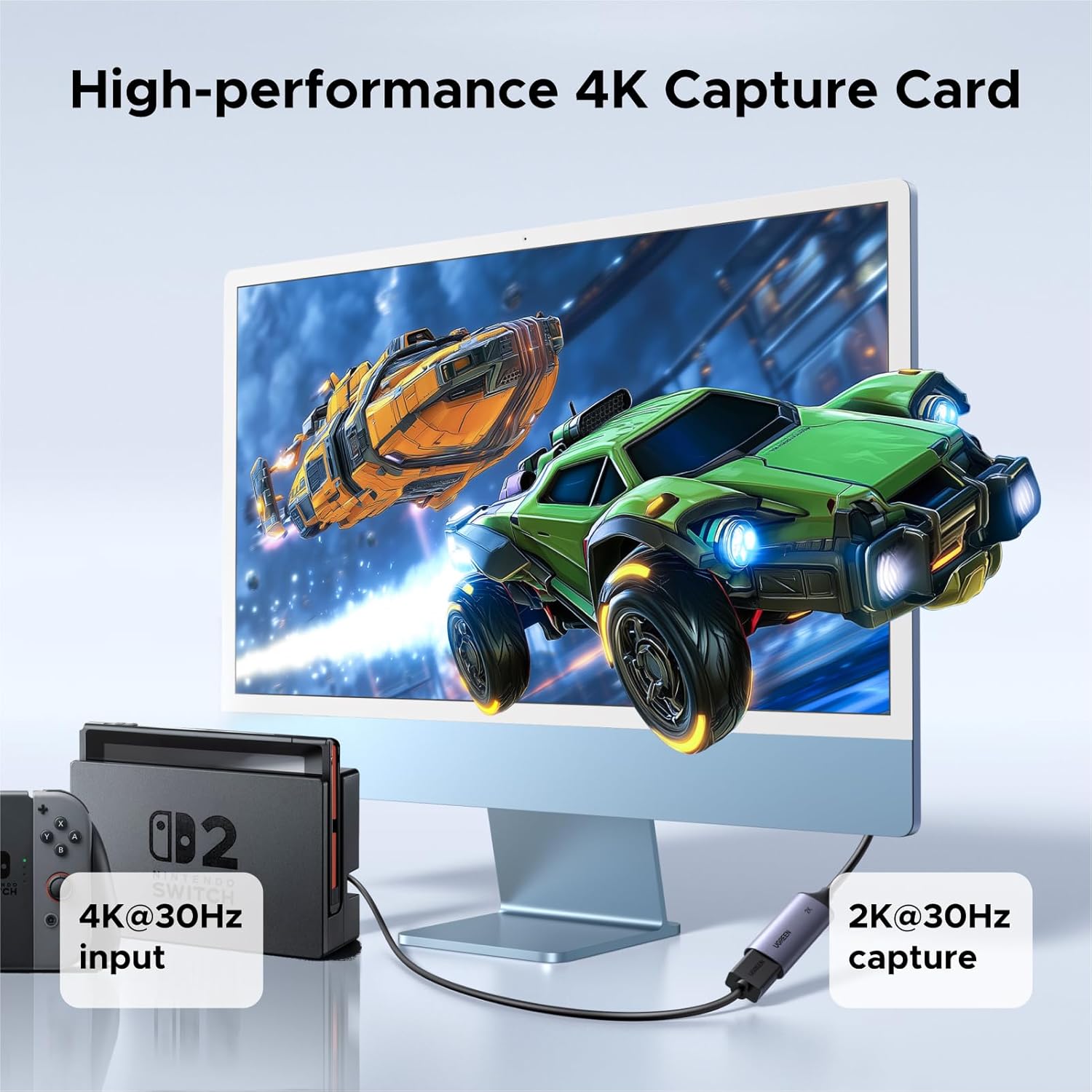UGREEN HDMI Video Capture Card – 4K Input, 2K@30Hz / 1080P@60FPS