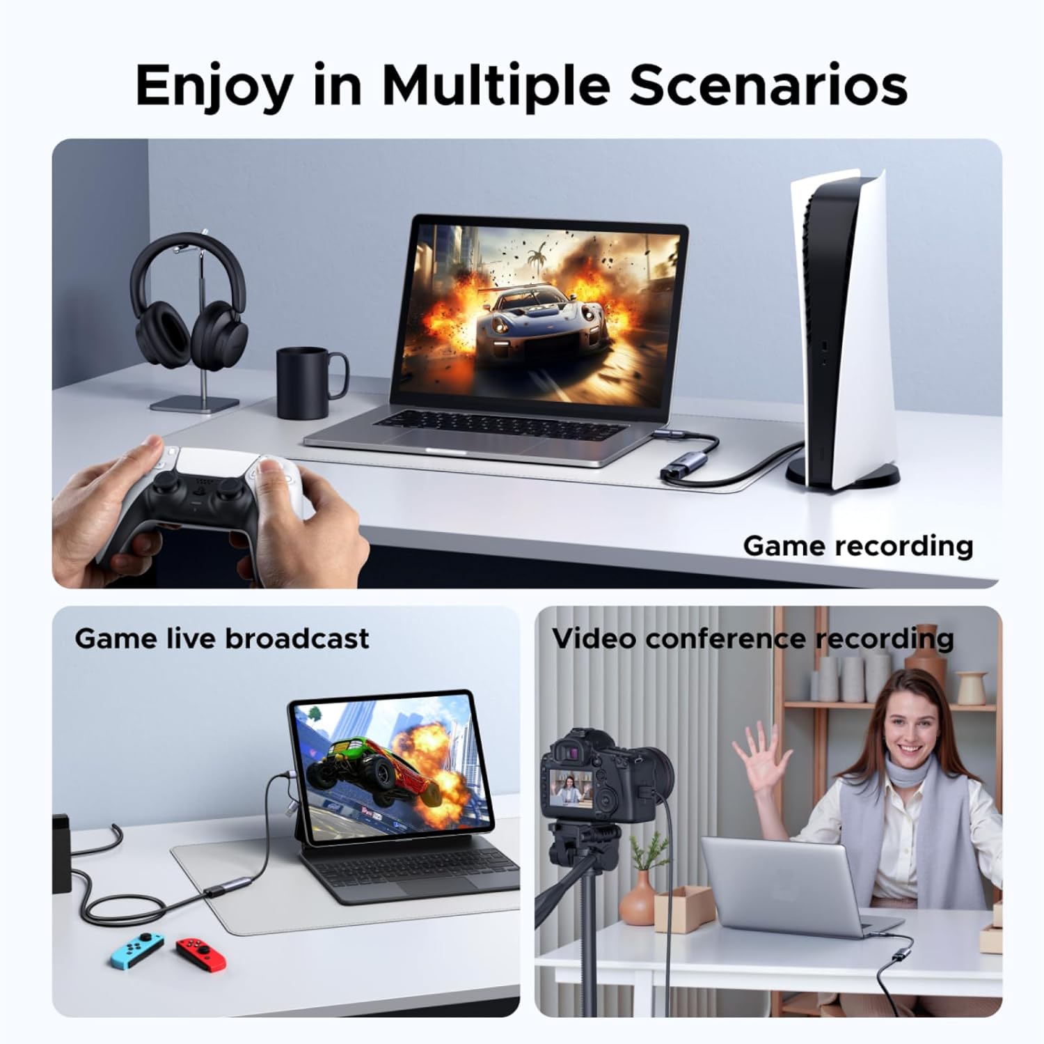 UGREEN HDMI Video Capture Card – 4K Input, 2K@30Hz / 1080P@60FPS