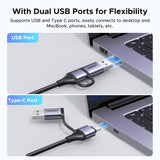 UGREEN HDMI Video Capture Card – 4K Input, 2K@30Hz / 1080P@60FPS, USB-A & USB-C (15389)