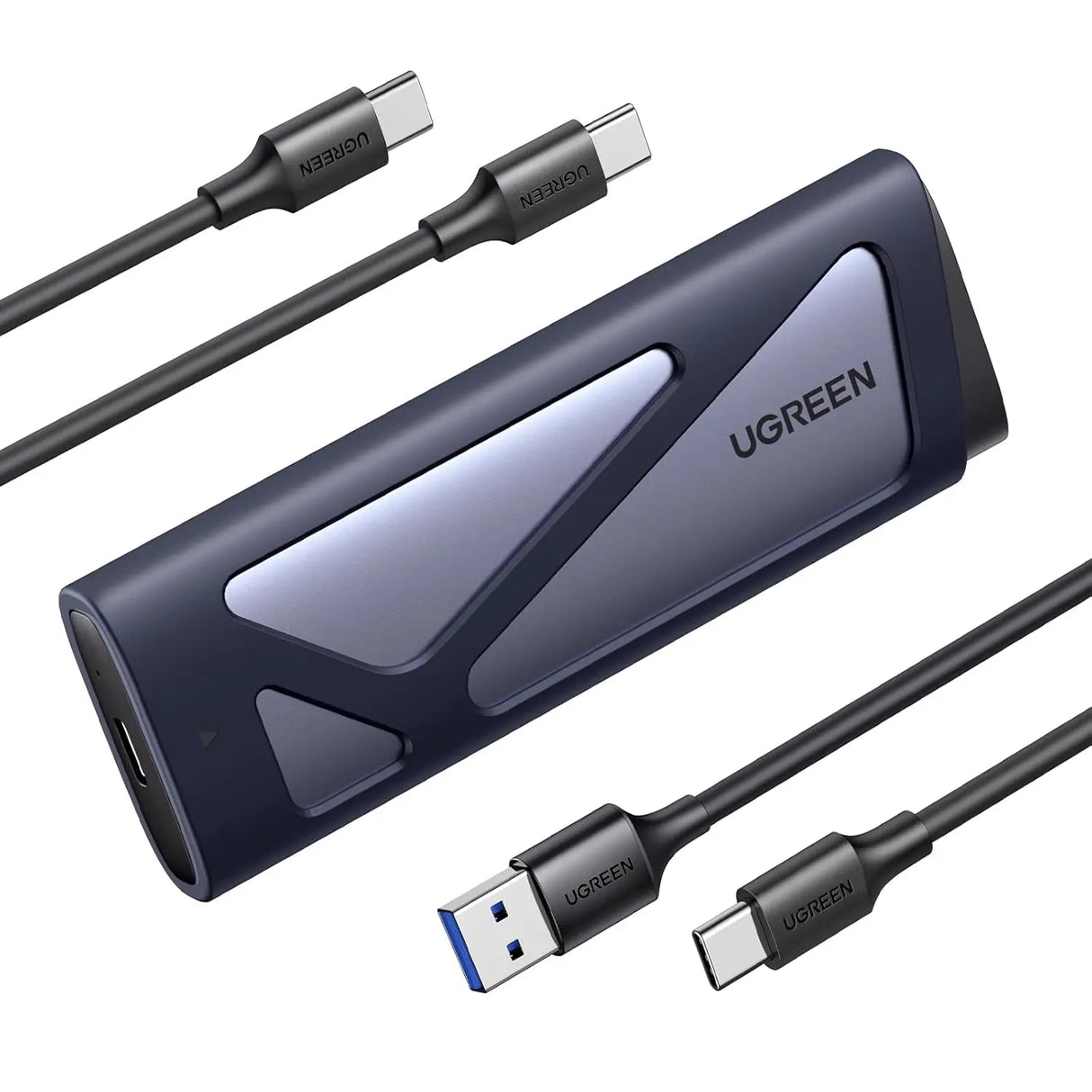 UGREEN M.2 NVMe SATA SSD Enclosure 10Gbps USB 3.2 Gen 2 M Key B Key External Case UASP Trim 2230 2242 2260 2280 (15813)