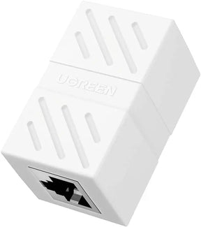 UGREEN RJ45 Ethernet Coupler Female to Female Cat5e Cat6 Cat7 10Gbps Compact Keystone Connector Nickel Plated (20311) Ugreen