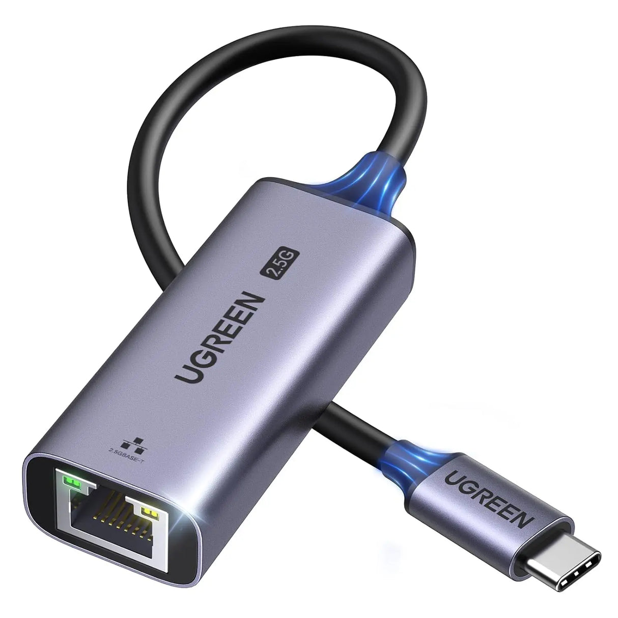 UGREEN USB C to Ethernet Adapter 2.5G Aluminum Type-C Thunderbolt RJ45 Network LAN MacBook Air Pro XPS iPhone 15 Grey (25052)