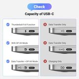UGREEN 8K@60Hz ইউনিডাইরেকশনাল USB C থেকে ডিসপ্লেপোর্ট 1.4 কেবল 1M 4K 240Hz টাইপ C থান্ডারবোল্ট 4/3 থেকে Dp কর্ড 32.4Gbps আইফোন 16/15, ম্যাকবুক প্রো/এয়ার, আইপ্যাড, ম্যাক মিনি, গ্যালাক্সি, এক্সপিএস (25157) এর সাথে সামঞ্জস্যপূর্ণ