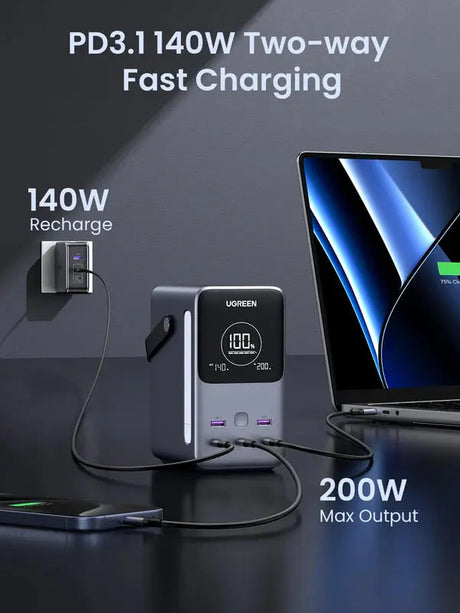 UGREEN 300W 48000mAh Power Bank with Smart Digital Display (25286) Ugreen