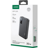 UGREEN 10000mAh Power Bank 20W PD QC 3.0 Two-Way Fast Charging Portable Charger iPhone Samsung Xiaomi OnePlus iPad (25742)