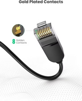 UGREEN  3m Ethernet Patch , RJ45 Cat6A UTP High-Speed Network Cable,(Black) – Model 70653