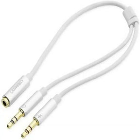 UGREEN 20cm 3.5mm Audio Splitter Cable 1 Female to 2 Male Headphone Mic Jack Adapter ABS Case PC Laptop Headset 20897 Ugreen