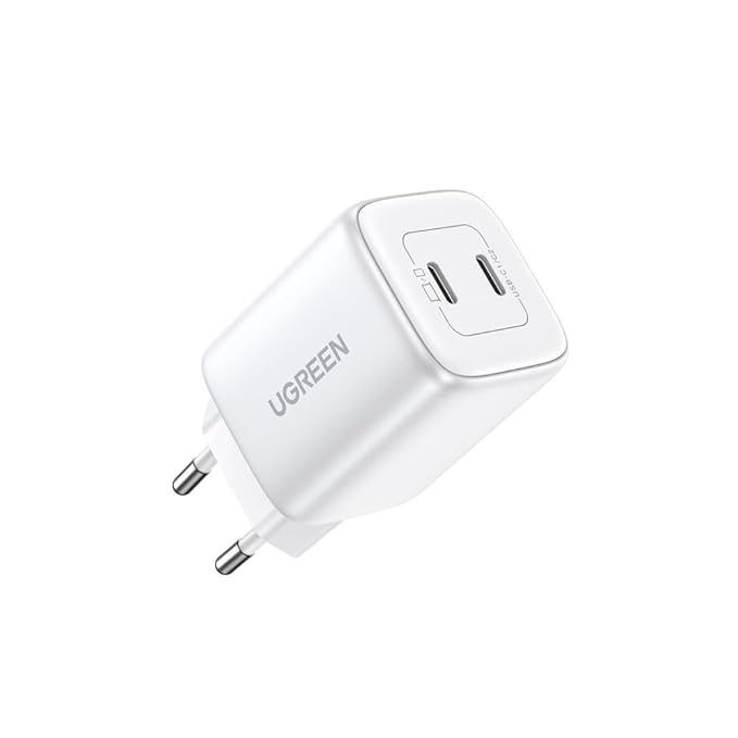 Ugreen Nexode 45W Dual USB-C PD GaN Charger, White (15327)