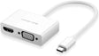 UGREEN USB-C To 4K HDMI+ VGA Converter - White (30843) - Ugreen India