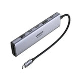 UGREEN USB-C 7 इन 1 मल्टीफंक्शनल एडाप्टर, 1*HDMI, 2*USB-C 3.2, 1*USB-A 3.2, 1*SD/TF, 1* 100W PD (45521)
