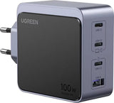 UGREEN Nexode S 100W 4-পোর্ট GaN ফাস্ট ওয়াল চার্জার, EU (35043)