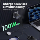 UGREEN Nexode S 100W 4-পোর্ট GaN ফাস্ট ওয়াল চার্জার, EU (35043)
