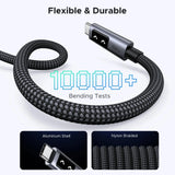 UGREEN USB C to USB C Cable 0.5M 1.6ft 100W Fast Charging Type-C LED Display iPhone 16 Pro Max 15 MacBook iPad Galaxy (45612)