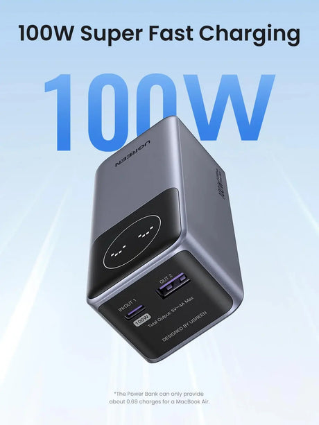 UGREEN Nexode Power Bank 12000mAh 100W with Smart Digital Display Ugreen
