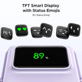 UGREEN Uno MagSafe Power Bank 5000mAh Magnetic 20W Fast Charging Foldable Stand Emoji TFT Display iPhone 16 15 14 Purple (35606)