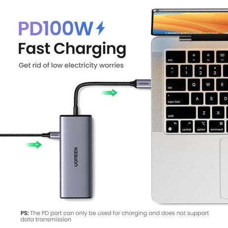 Ugreen 7 In 1 Usb C Multifunctional Adapter, 2*Hdmi, 2*Usb A 3.0, 3* Usb A 2.0, 1*100W PD (35897) - Ugreen India