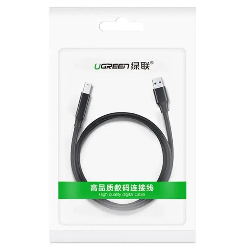UGREEN USB 3.0 A to B Printer Cable 1M High Speed Male to Male HP Canon Epson Brother Printer Scanner Fax Drive (30753)
