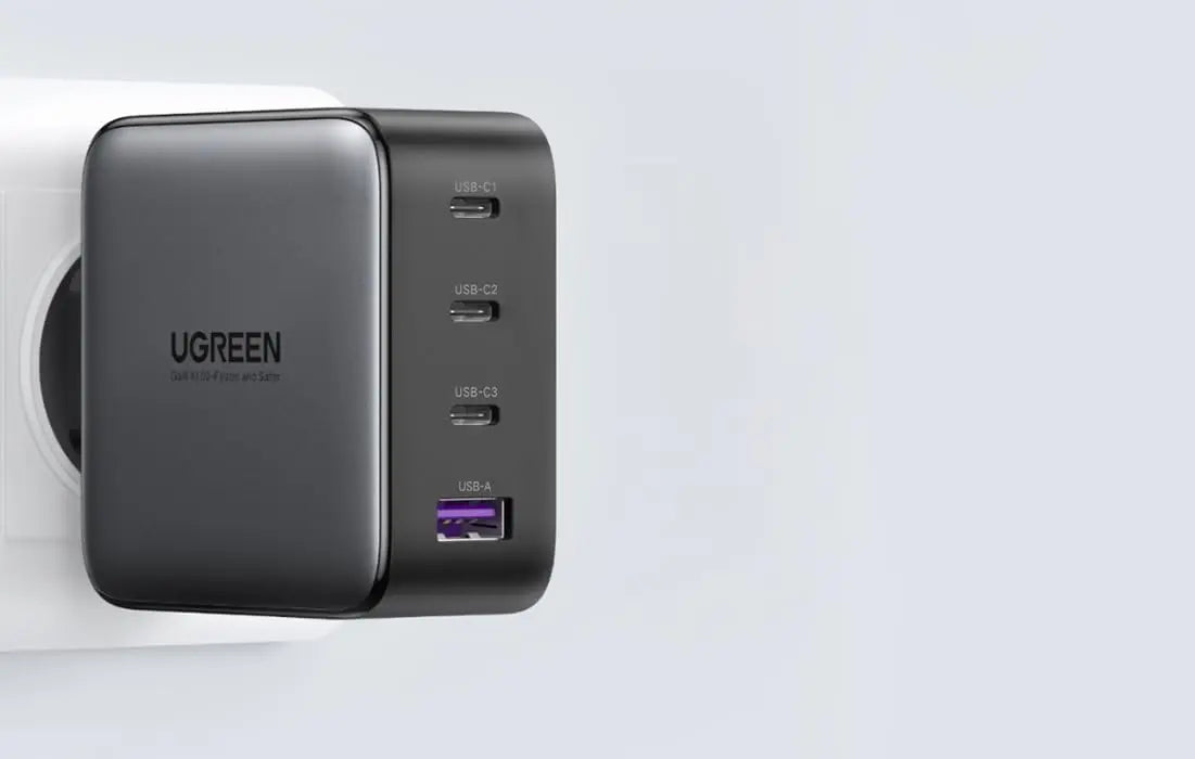 UGREEN Nexode 100W USB-C Charger 4-Port GaN II 3 USB-C 1 USB-A MacBook Pro iPhone 15 iPad Galaxy Steam Deck 15254