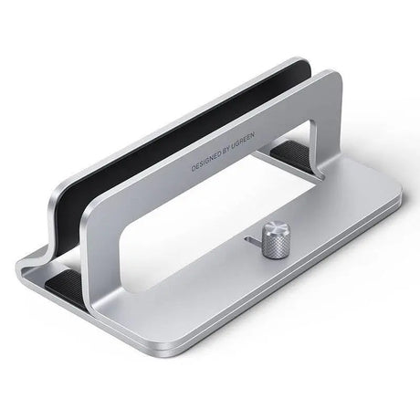 UGREEN Vertical Laptop Stand Holder for Desk Adjustable, Aluminum Dock, Compatible with MacBook, Surface Book, Chromebook, up to 15.6 Inch, Grey (20471) - Ugreen India