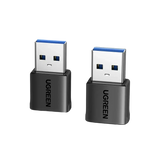 UGREEN 10Gbps USB to USB C Adapter, Type C Female to A Male Adaptor Fast Charge and Sync Converter Compatible with iPhone 17/16/15, Galaxy S25, Pixel 9, MacBook Air, iPad Pro(Black) (45275)