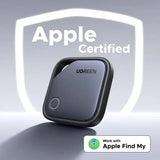 UGREEN FineTrack Smart Finder Apple Find My Compatible 2-Year Battery Bluetooth Tracker Key Luggage Passport Alarm Tag (45297)