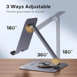 UGREEN Tablet Stand Holder for Desk 360° Rotating Base Aluminum Tablet Holder Adjustable Multi-Angle Home Office Accessories Compatible with iPad Pro Air Mini 13 12.9 11 Inch (45860) Ugreen