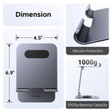 UGREEN Tablet Stand Holder for Desk 360° Rotating Base Aluminum Tablet Holder Adjustable Multi-Angle Home Office Accessories Compatible with iPad Pro Air Mini 13 12.9 11 Inch (45860) Ugreen