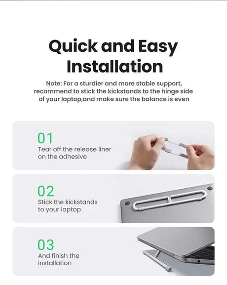 UGREEN Invisible Portable Desktop Laptop Stand Aluminum For devices upto 13-17.3"(45415) Ugreen India