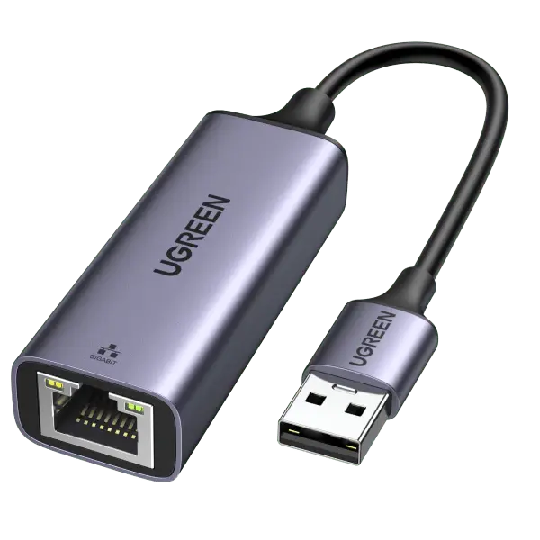 UGREEN USB ইথারনেট অ্যাডাপ্টার অ্যালুমিনিয়াম USB 3.0 থেকে নেটওয়ার্ক গিগাবিট RJ45 LAN 10/100/1000 Mbps অ্যাডাপ্টার কনভার্টার নিন্টেন্ডো সুইচ, ম্যাকবুক, ম্যাক প্রো মিনি, আইম্যাক, এক্সপিএস, সারফেস প্রো, নোটবুক, পিসি, গ্রে (50922) এর জন্য সামঞ্জস্যপূর্ণ