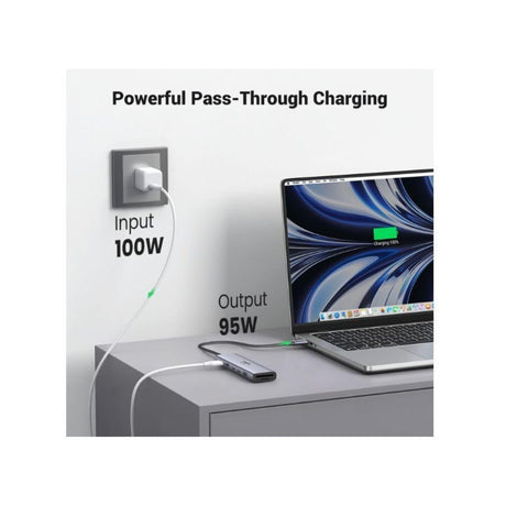 UGREEN 45521 100W pass-through charging, up to 95W to laptop