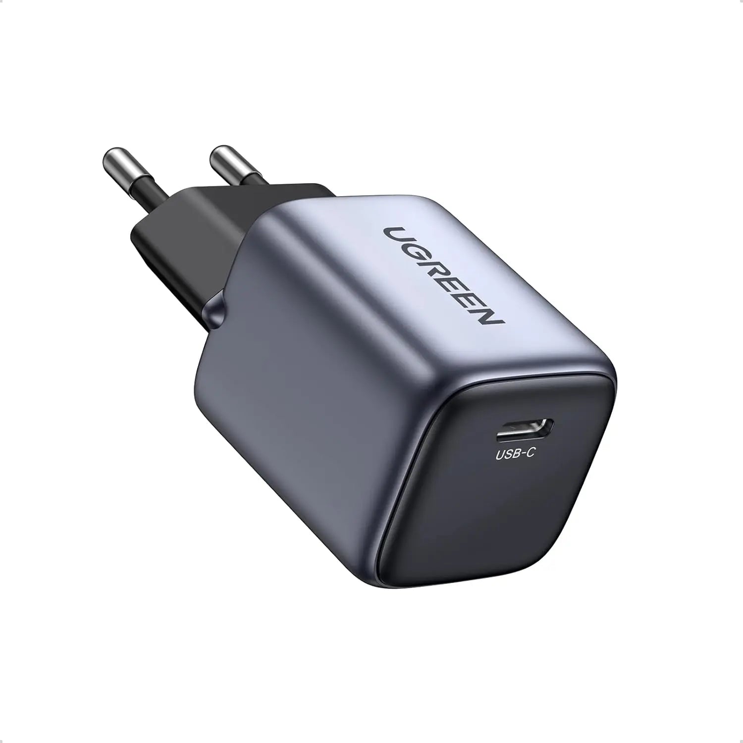 UGREEN Nexode CD319 30W GaN USB-C charger with fixed EU two-pin plug
