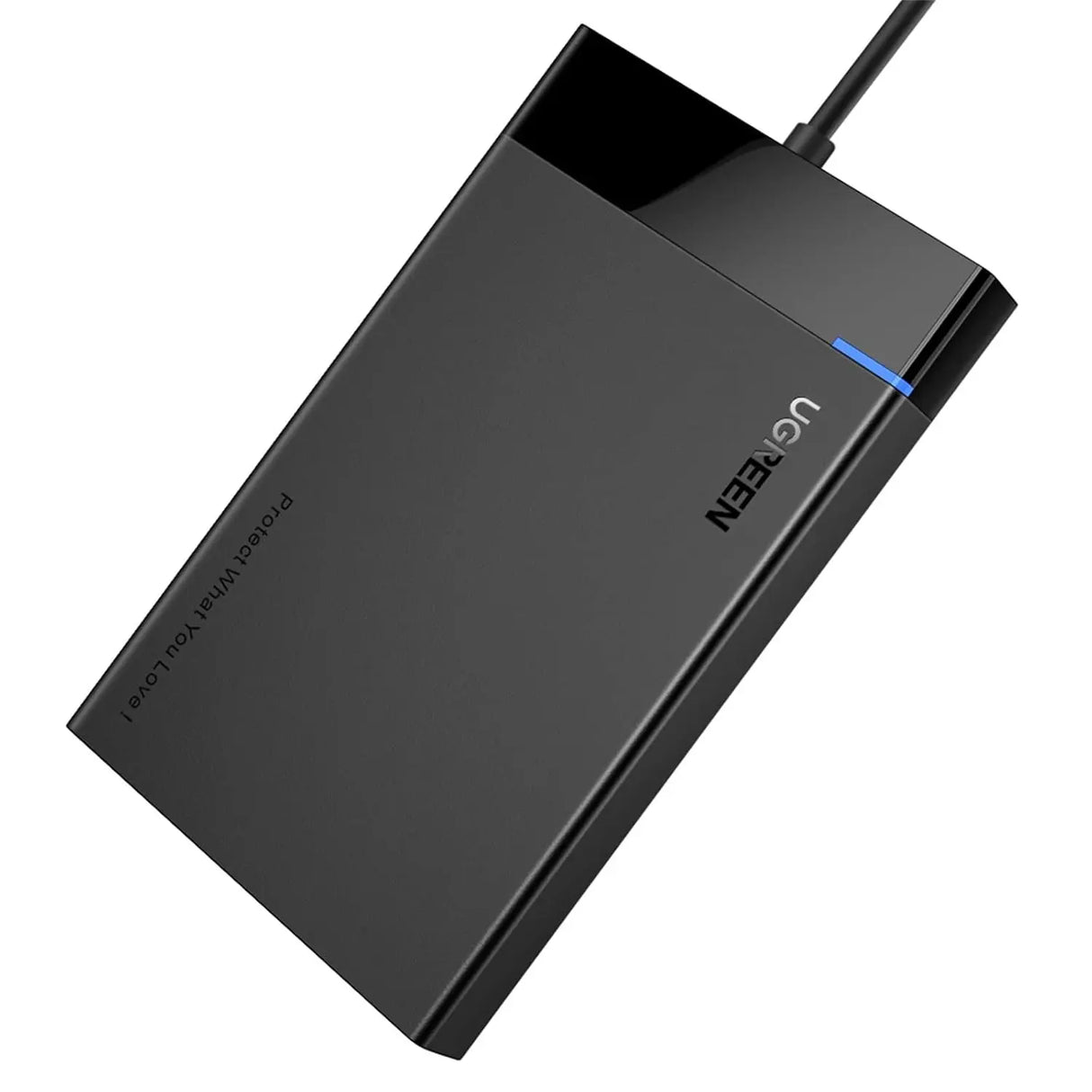 UGREEN 2.5 Inch External Hard Drive Enclosure USB 3.0 SATA HDD SSD Caddy 5Gbps UASP 0.5M Cable (30847)