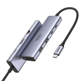 UGREEN 9-इन-1 USB C मल्टी फंक्शन डॉक 4K@60Hz HDMI, 5Gbps USB-C और USB-A डेटा पोर्ट, 1Gbps ईथरनेट, 100W PD, SD/TF कार्ड रीडर, MacBook Air/Pro, iPad Pro/Air, Dell XP और अन्य के लिए डॉकिंग स्टेशन के साथ (15375)