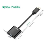 UGREEN DisplayPort to VGA Adapter DP Male to VGA Female Converter 1080P 60Hz Durable ABS Case Monitor Projector HDTV (20415)