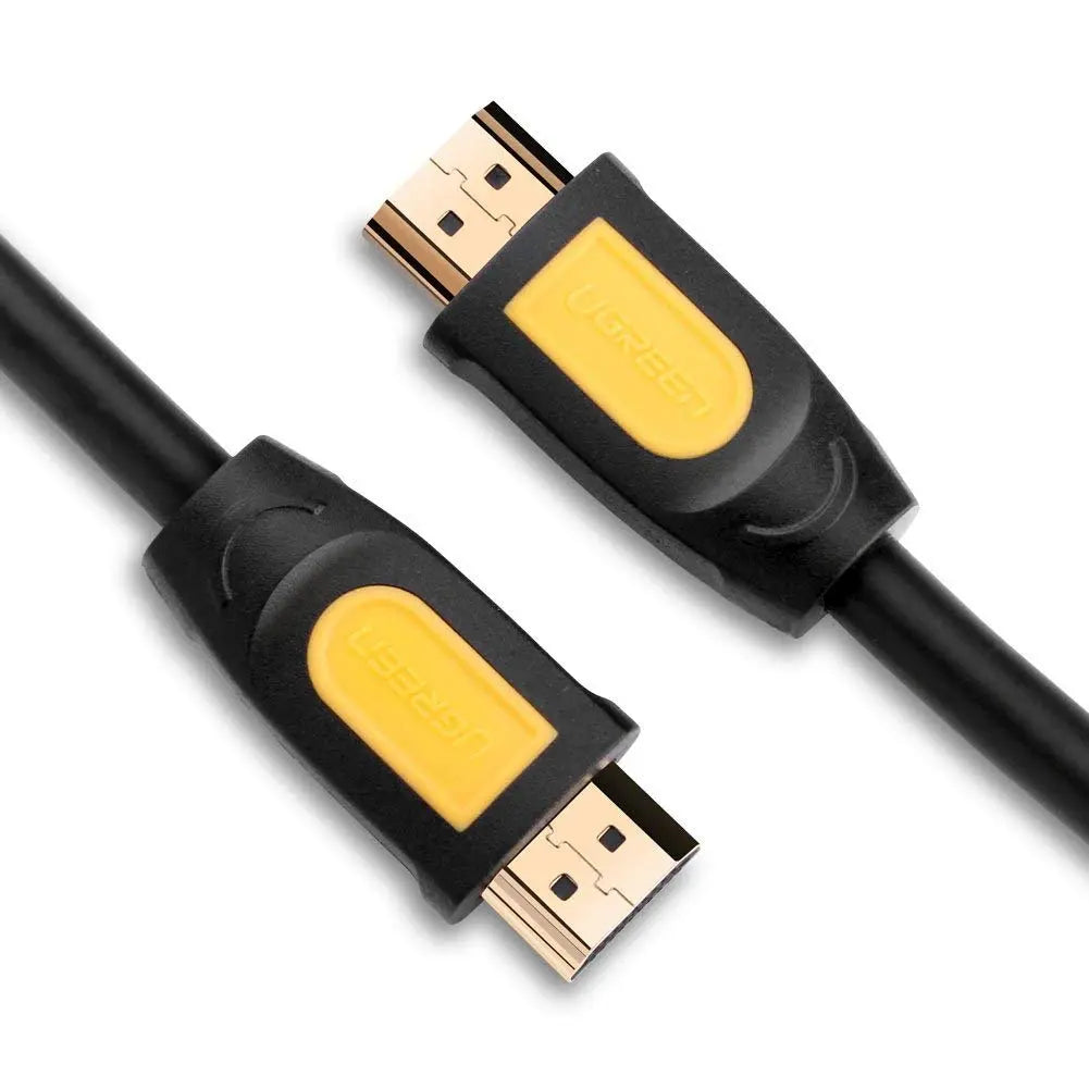 UGREEN 15M HDMI 1.4 Cable Male to Male High Speed Round 1080P@60Hz Full HD Laptop PC Monitor Projector PS4 PS5 Xbox Yellow 11106