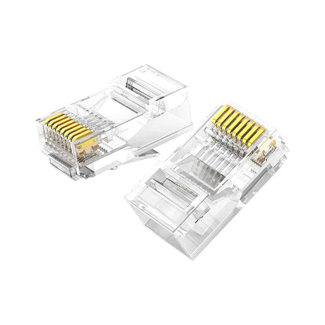 UGREEN Cat 6 U/UTP Unshielded Modular Plug Lan High-Speed Gigabit Network Compatible with Router Modem Smart TV PC & Laptop, 100 Pcs(60558) - Ugreen India