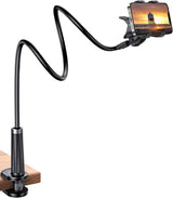 UGREEN Gooseneck Clip Phone Holder for Bed Desk Cell Phone Mount Flexible Lazy Long Arm Clamp Headboard Hand Free Overhead Video Recording Compatible with iPhone Pro Max Samsung Galaxy Ultra, 3.0 ft (80906) - Ugreen India
