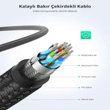 UGREEN 1.5M 4K@60Hz Braided HDMI 2.0 Cable Male to Male Round 18Gbps Ethernet UHD TV Monitor Xbox PS5 PS4 Blu-ray Gold 40409