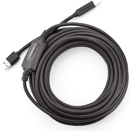 Ugreen 10M USB 2.0 A Male to Type B Male Active Printer Cable, High-Speed Data Transfer, Compatible with Printers, Scanners, Fax Machines (10374) Ugreen India