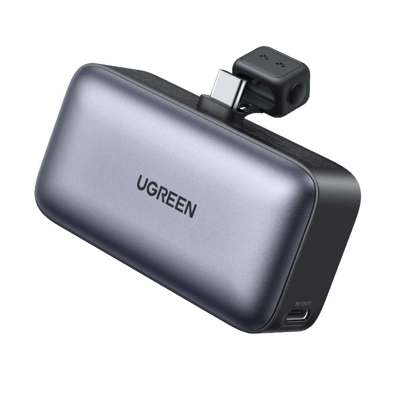 UGREEN PB503 35338 5000mAh mini power bank with built-in USB-C connector