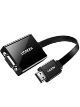 UGREEN Active HDMI to VGA Adapter Audio HDMI Male VGA Female Converter 3.5mm Audio Jack Laptop PC Monitor Projector (40248)
