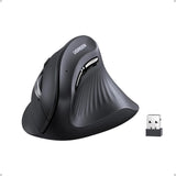 UGREEN Vertical Ergonomic Mouse Wireless (Bluetooth 5.0+2.4G) with 5 Buttons, 1000/16000/2000/4000 DPI, Prevention of Mouse Arm Compatible with PC/Laptop/Tablet, Black (25444) - Ugreen India