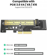 UGREEN M.2 NVMe to PCIe 3.0 x4 Adapter Card Internal SSD Converter 2230 2242 2260 2280 Desktop PC Expansion 70504