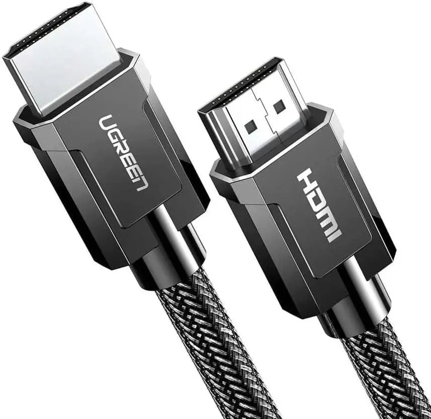 Ugreen 1.5m 8k@60Hz Hdmi 2.1 Male To Male Cable Zinc Alloy Shell Braided 48Gbps Support Ultra HD, Dynamic HDR, High Speed 48Gbps, Dolby Vision, eARC, Compatible for Xbox One, Nintendo Switch, Samsung TV, Roku, PS5 etc. (70320) - Ugreen India