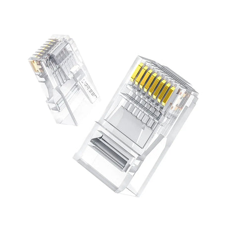 UGREEN Cat 6 U/UTP Unshielded Modular Plug Lan High-Speed Gigabit Network Compatible with Router Modem Smart TV PC & Laptop, 100 Pcs(60558) - Ugreen India