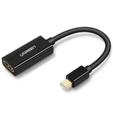 UGREEN Mini DisplayPort Male to Hdmi Female Adapter Thunderbolt 2.0 to Hdmi Adapter Suitable for Apple MacBook Pro MacBook Air, Microsoft Surface Pro 4 Pro 3, Google Chromebook ,Black (10461) Ugreen India