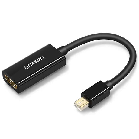 UGREEN Mini DisplayPort Male to Hdmi Female Adapter Thunderbolt 2.0 to Hdmi Adapter Suitable for Apple MacBook Pro MacBook Air, Microsoft Surface Pro 4 Pro 3, Google Chromebook ,Black (10461) Ugreen India